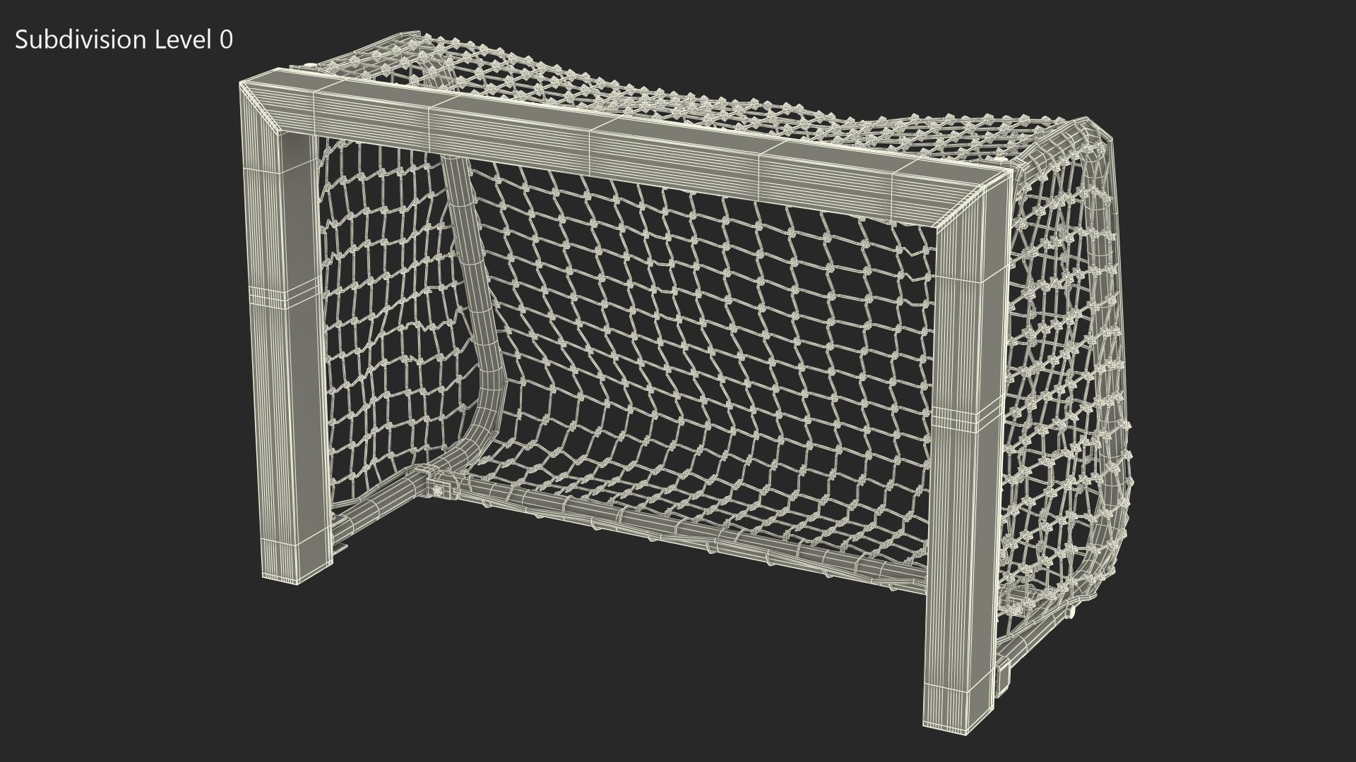 FORZA Mini Target Soccer Goal Blue 3D model