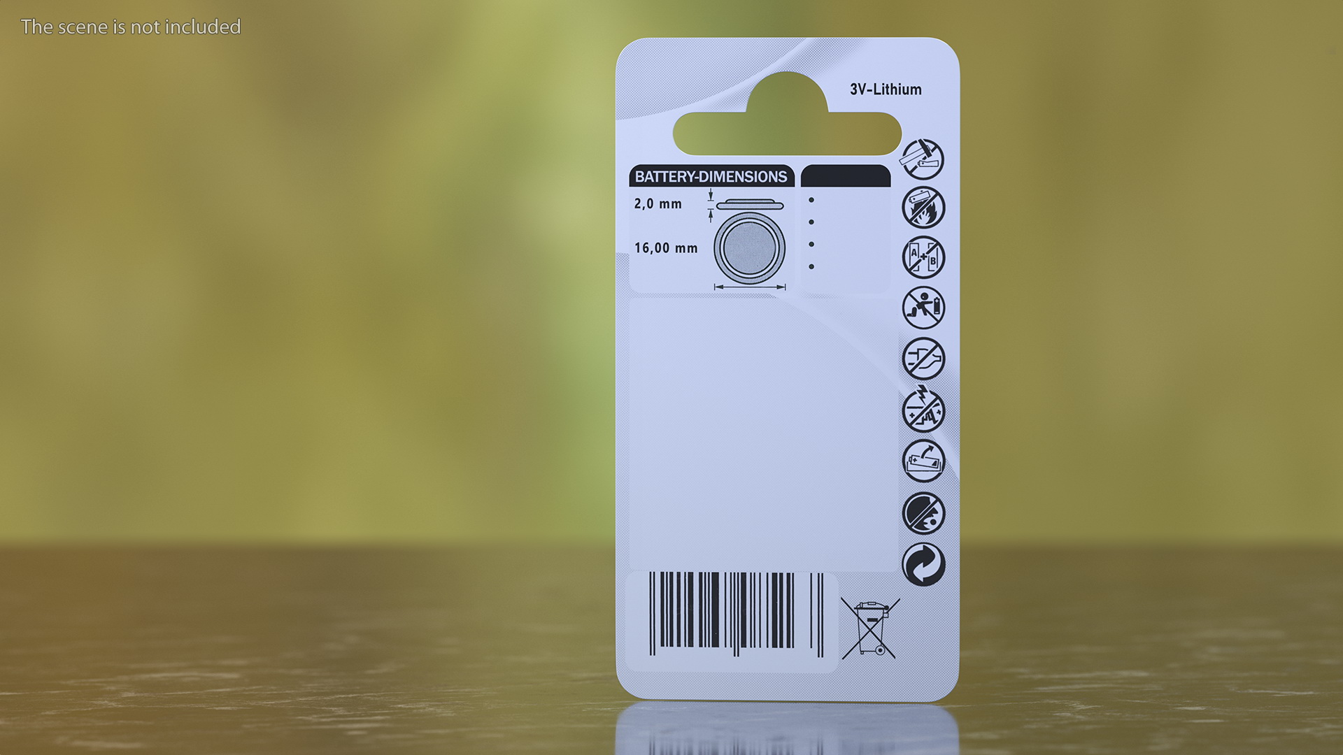 3D model Coin Battery Blister