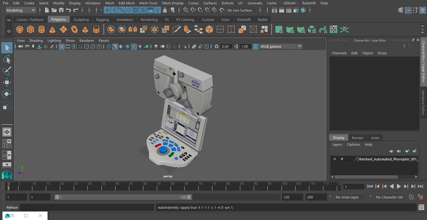 3D Reichert Automated Phoropter model