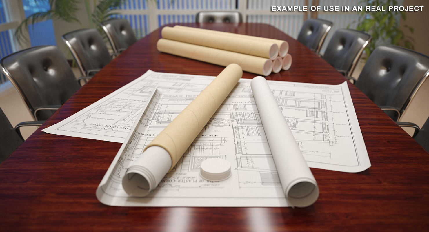 Cardboard Tube 3D model