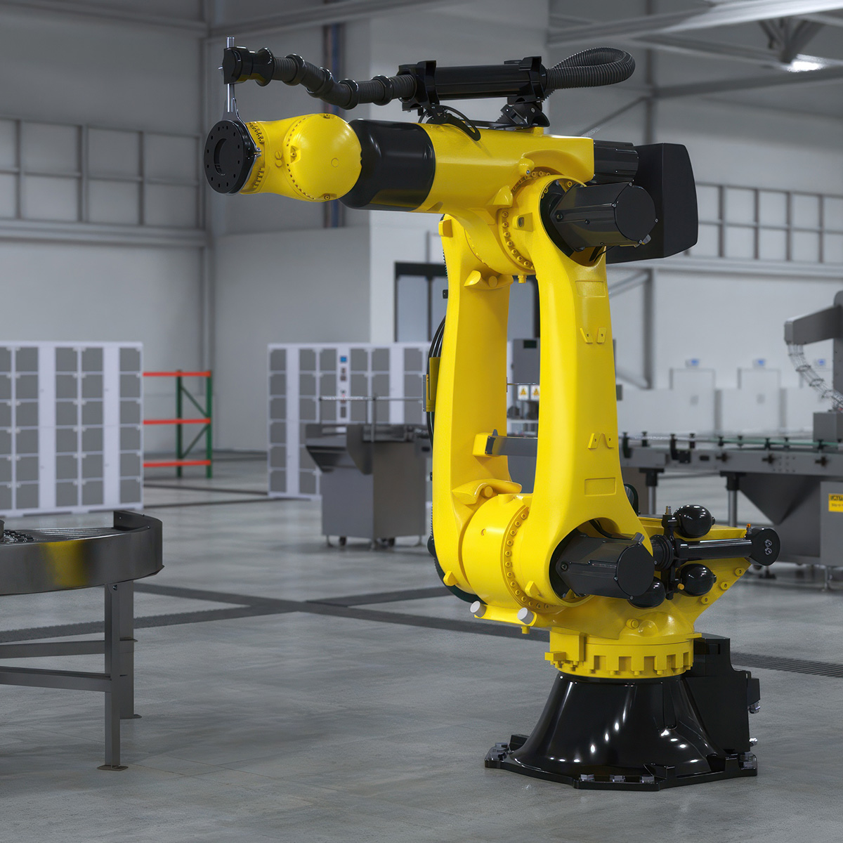 3D Ultra Robotic Arm Yellow Rigged