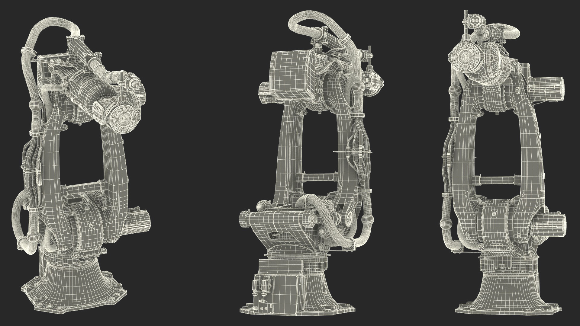 3D Ultra Robotic Arm Yellow Rigged