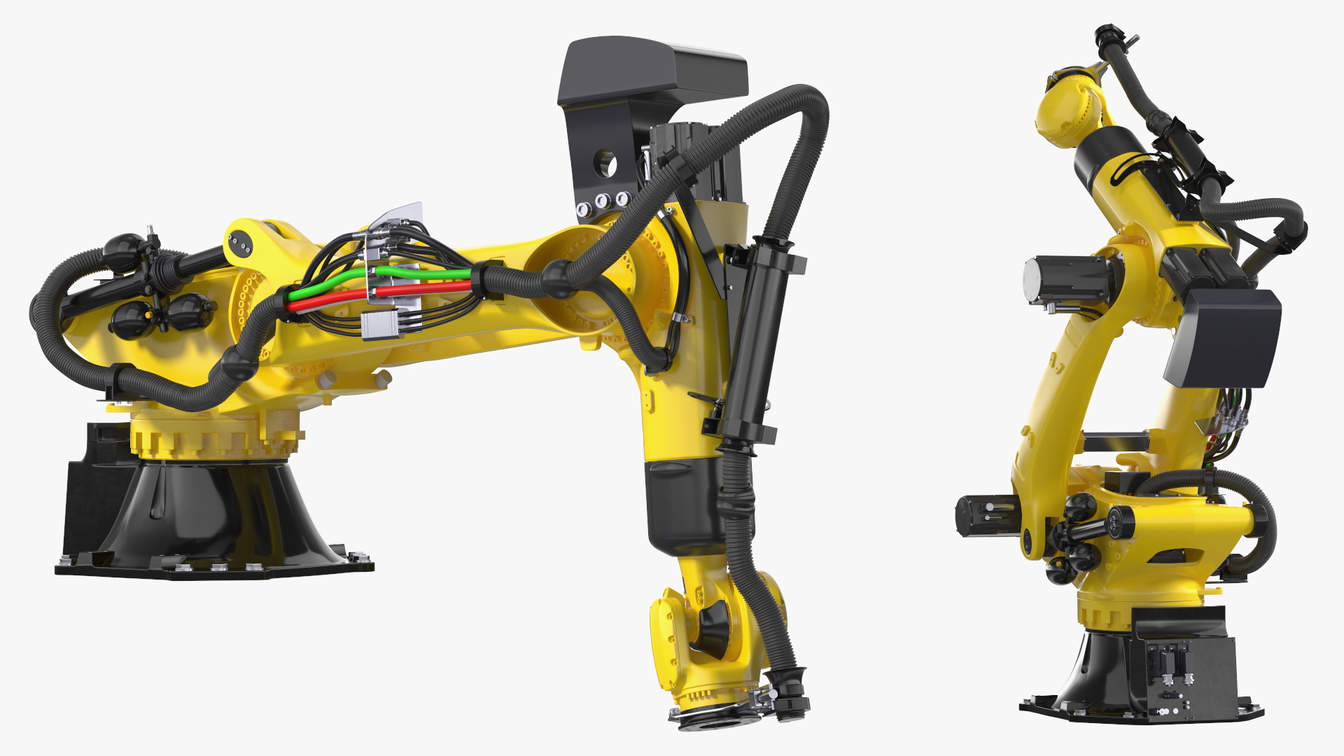 3D Ultra Robotic Arm Yellow Rigged
