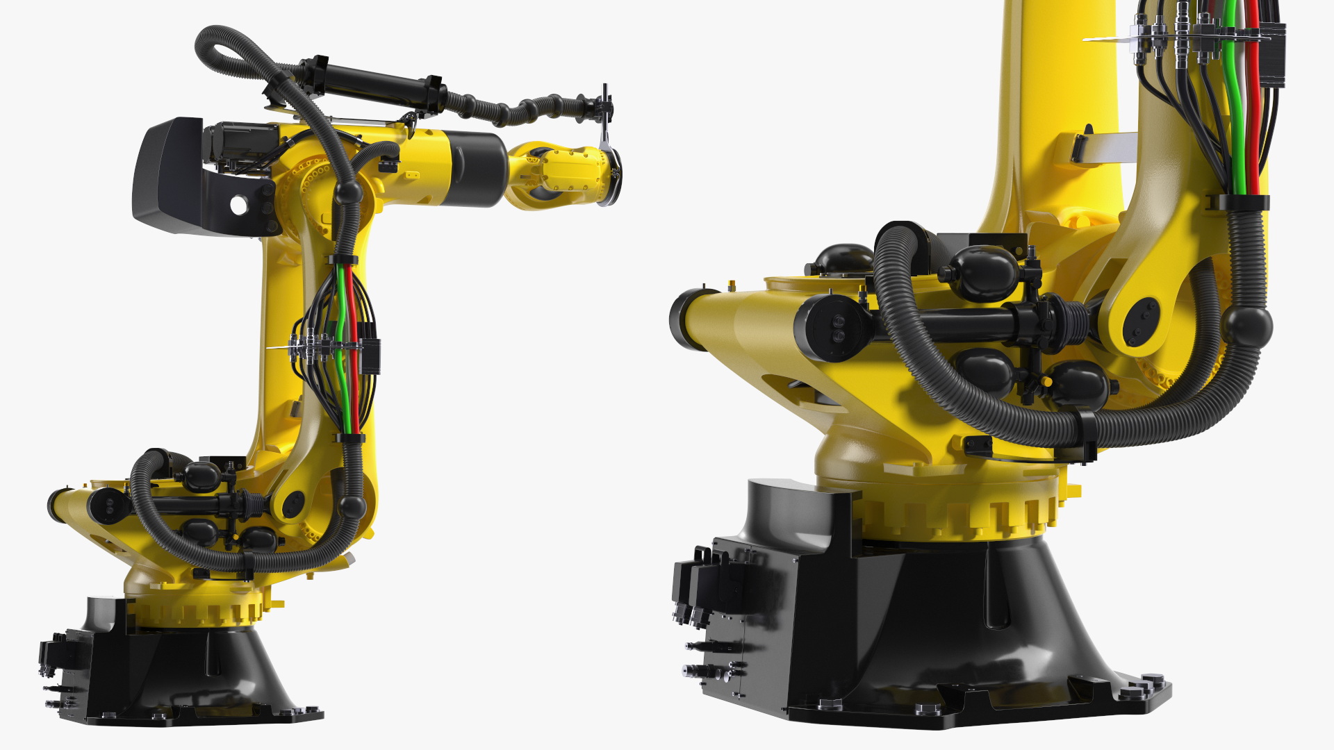 3D Ultra Robotic Arm Yellow Rigged