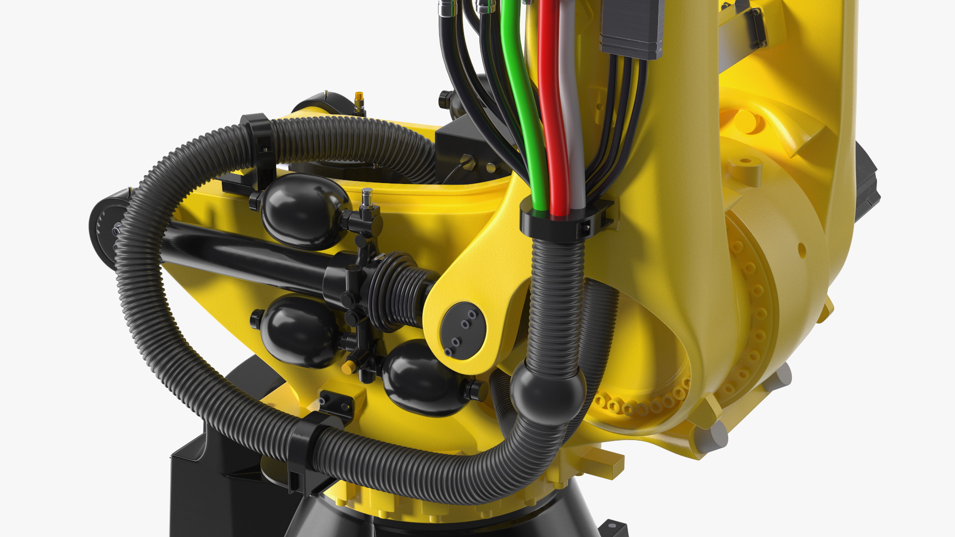 3D Ultra Robotic Arm Yellow Rigged