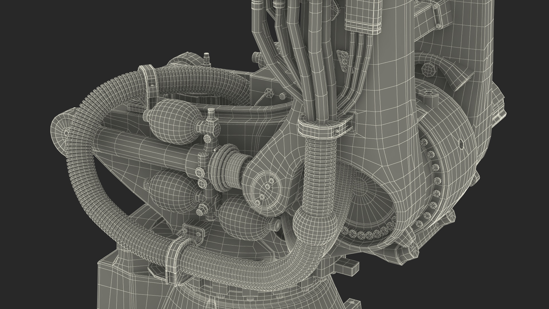 3D Ultra Robotic Arm Yellow Rigged