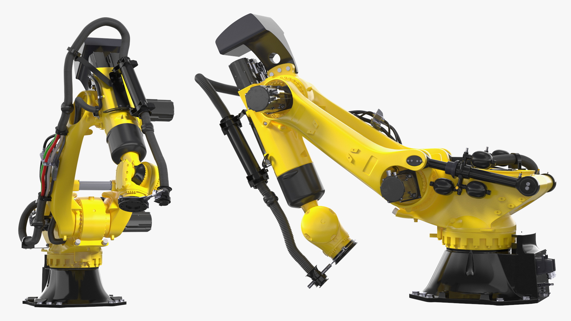 3D Ultra Robotic Arm Yellow Rigged