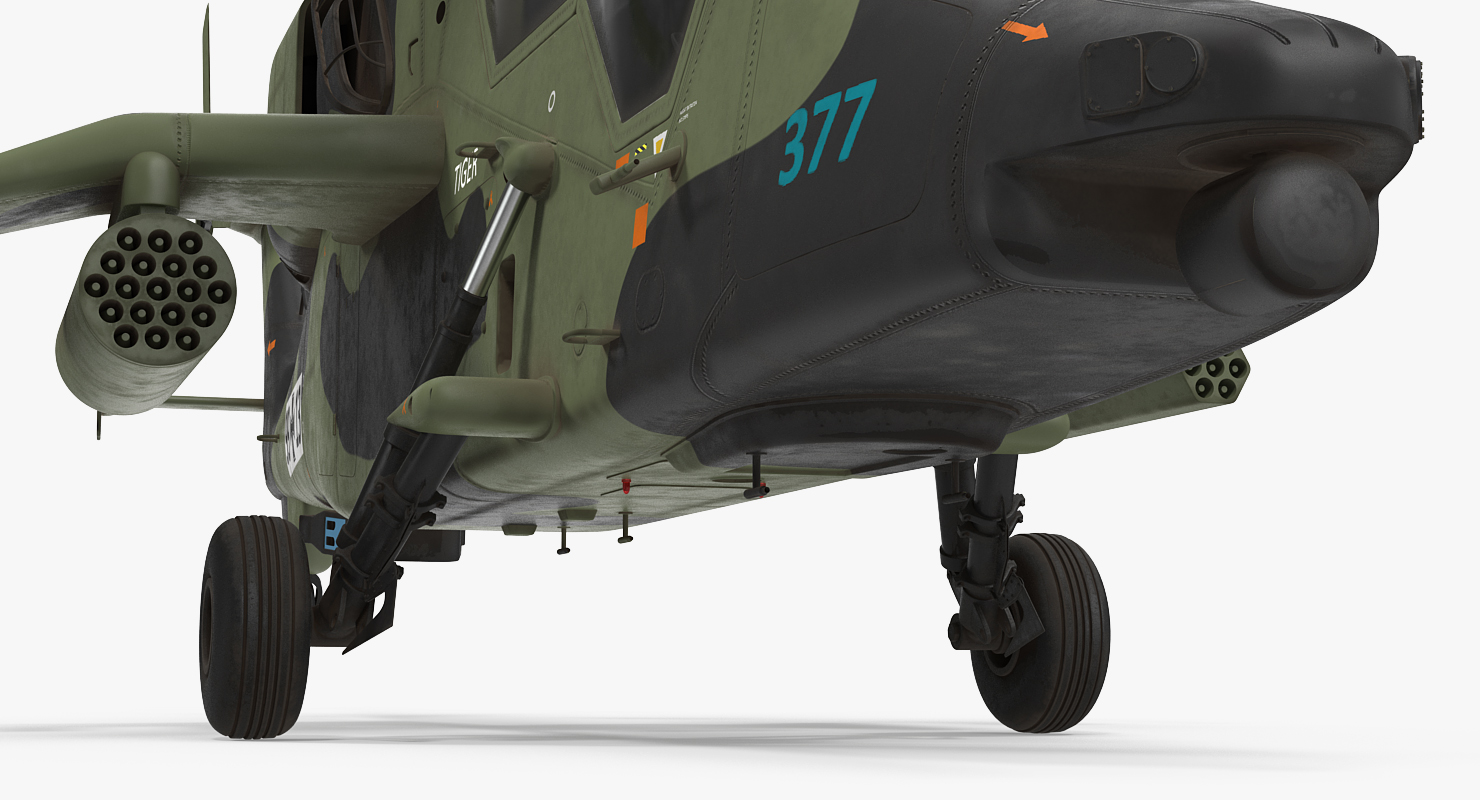 3D Eurocopter Tiger EC665 German Rigged