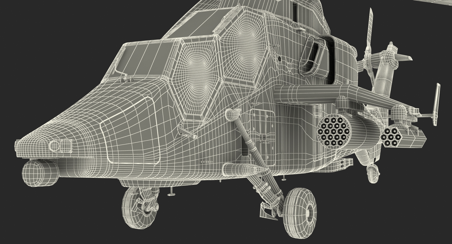3D Eurocopter Tiger EC665 German Rigged