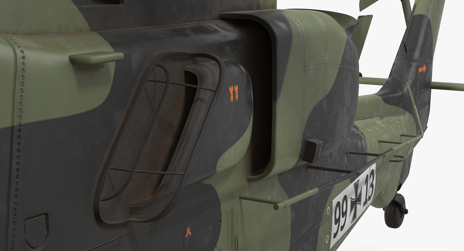 3D Eurocopter Tiger EC665 German Rigged
