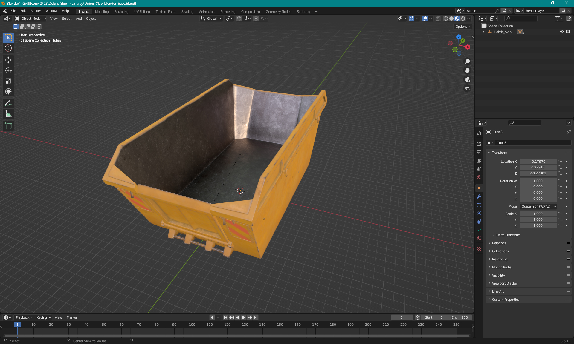 3D Debris Skip