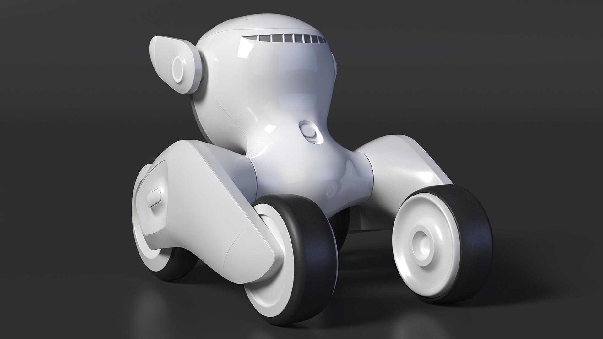 Loona Smart Petbot Robot Toy Rigged for Cinema 4D 3D model
