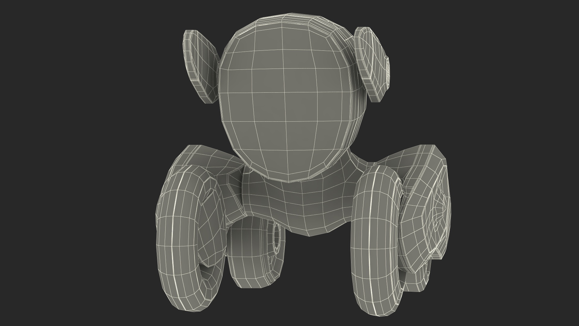Loona Smart Petbot Robot Toy Rigged for Cinema 4D 3D model