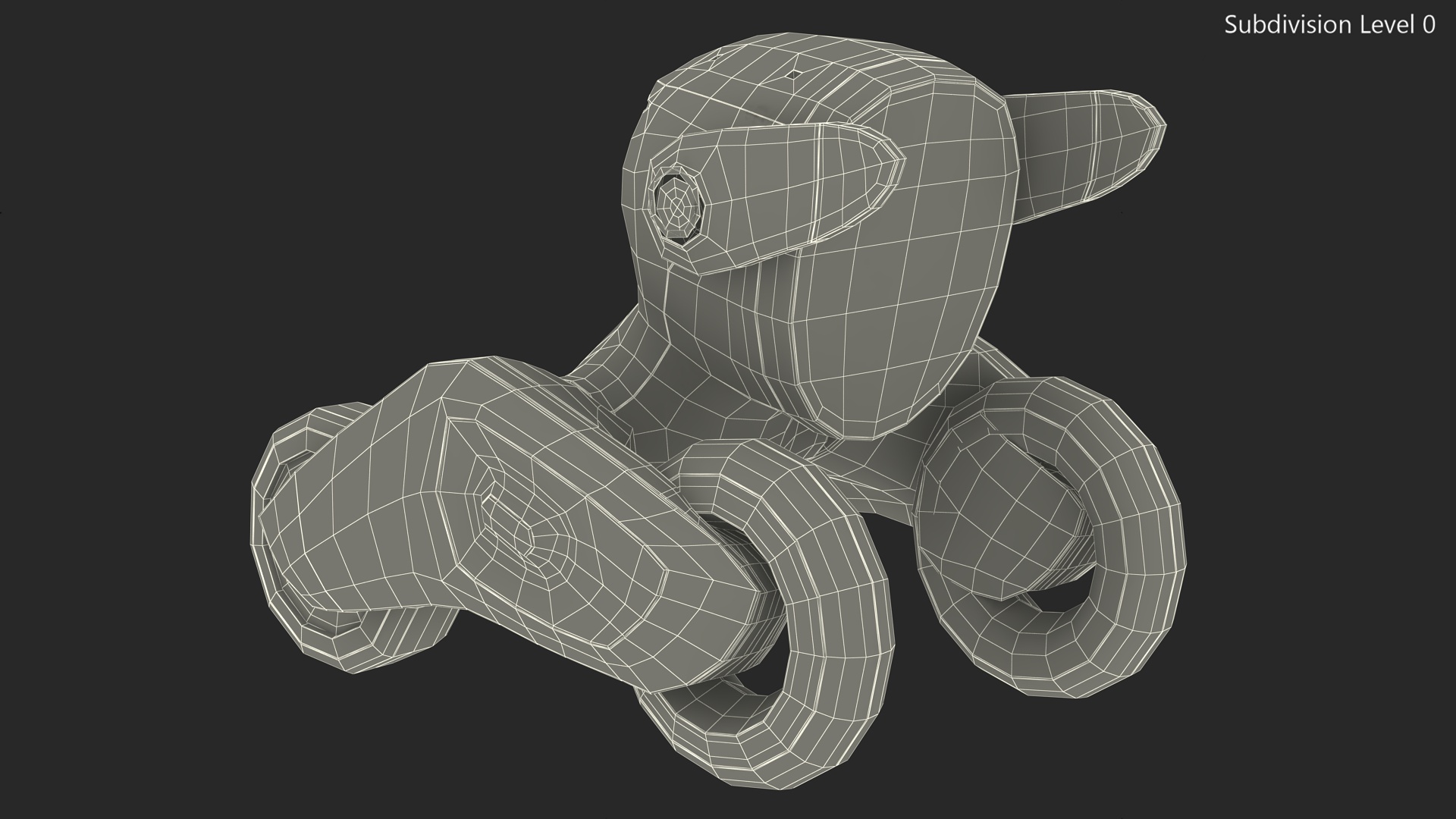 Loona Smart Petbot Robot Toy Rigged for Cinema 4D 3D model
