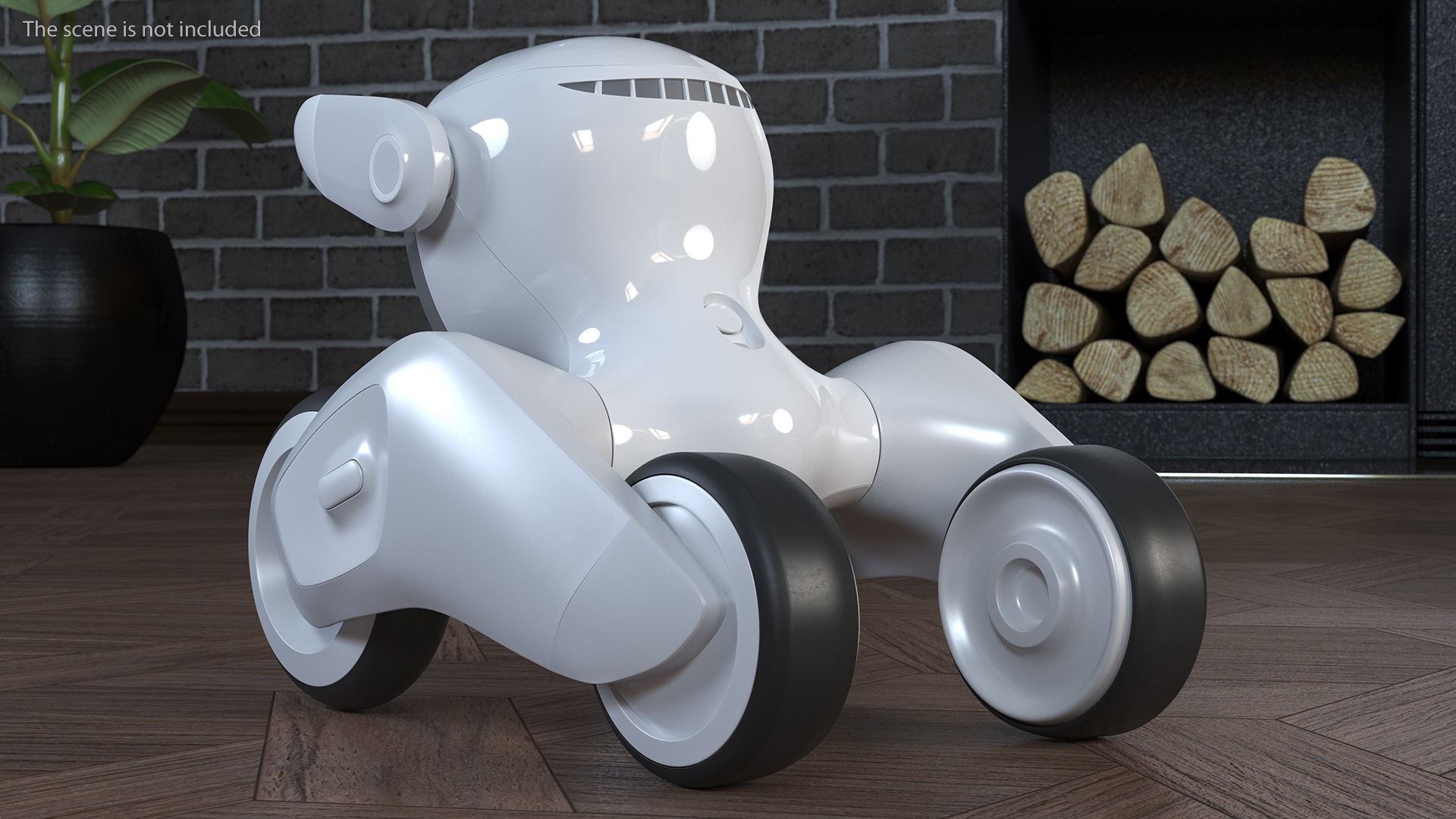 Loona Smart Petbot Robot Toy Rigged for Cinema 4D 3D model