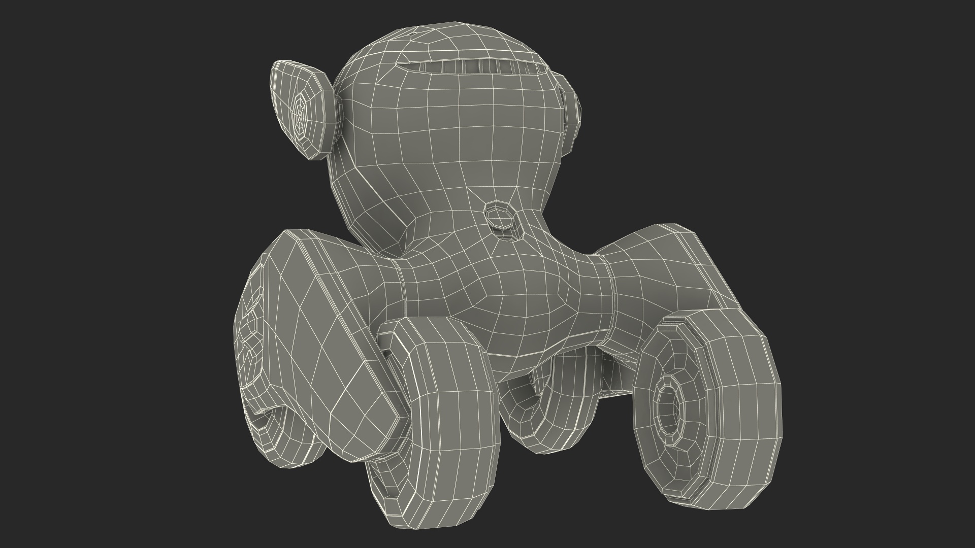 Loona Smart Petbot Robot Toy Rigged for Cinema 4D 3D model