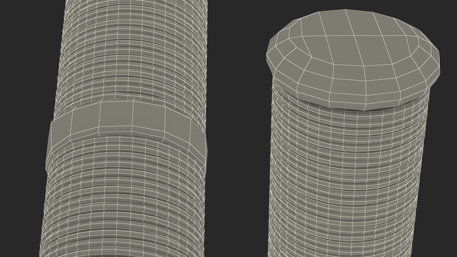 3D Cat Scratching Post Red model