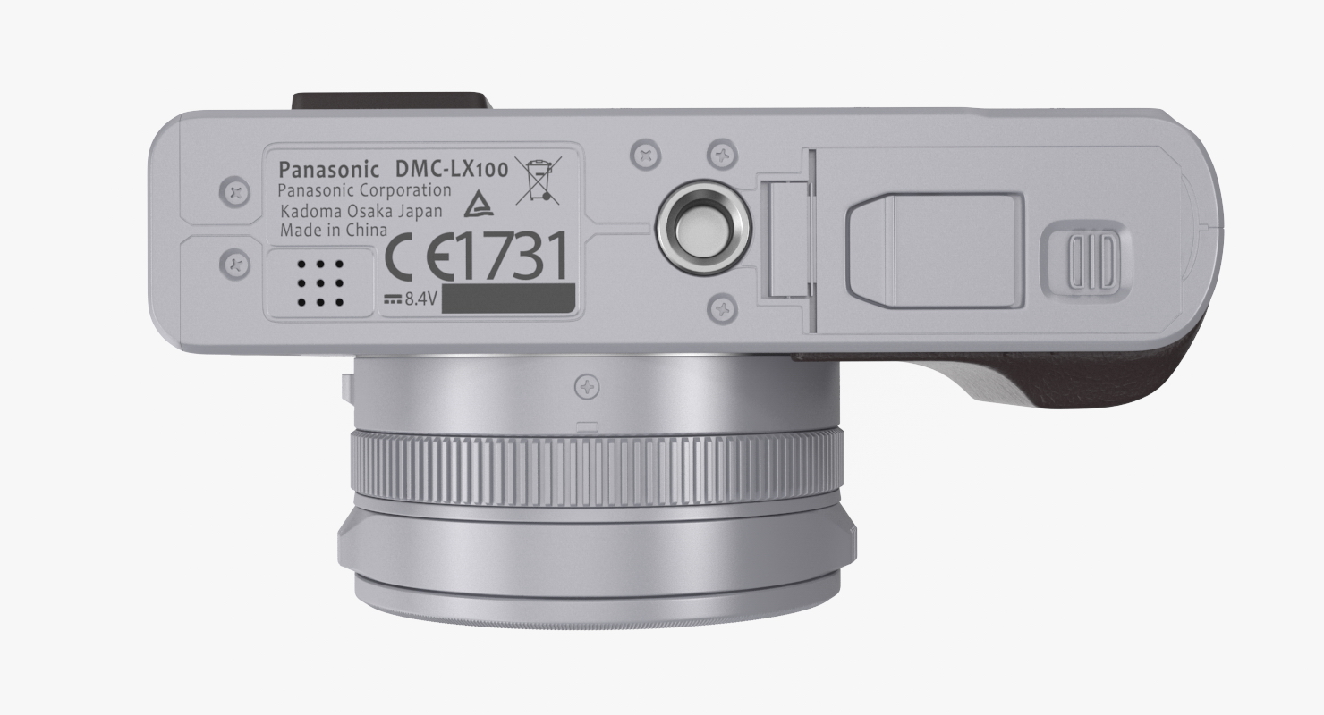 Panasonic Lumix DMC LX100 Digital Camera Silver 3D