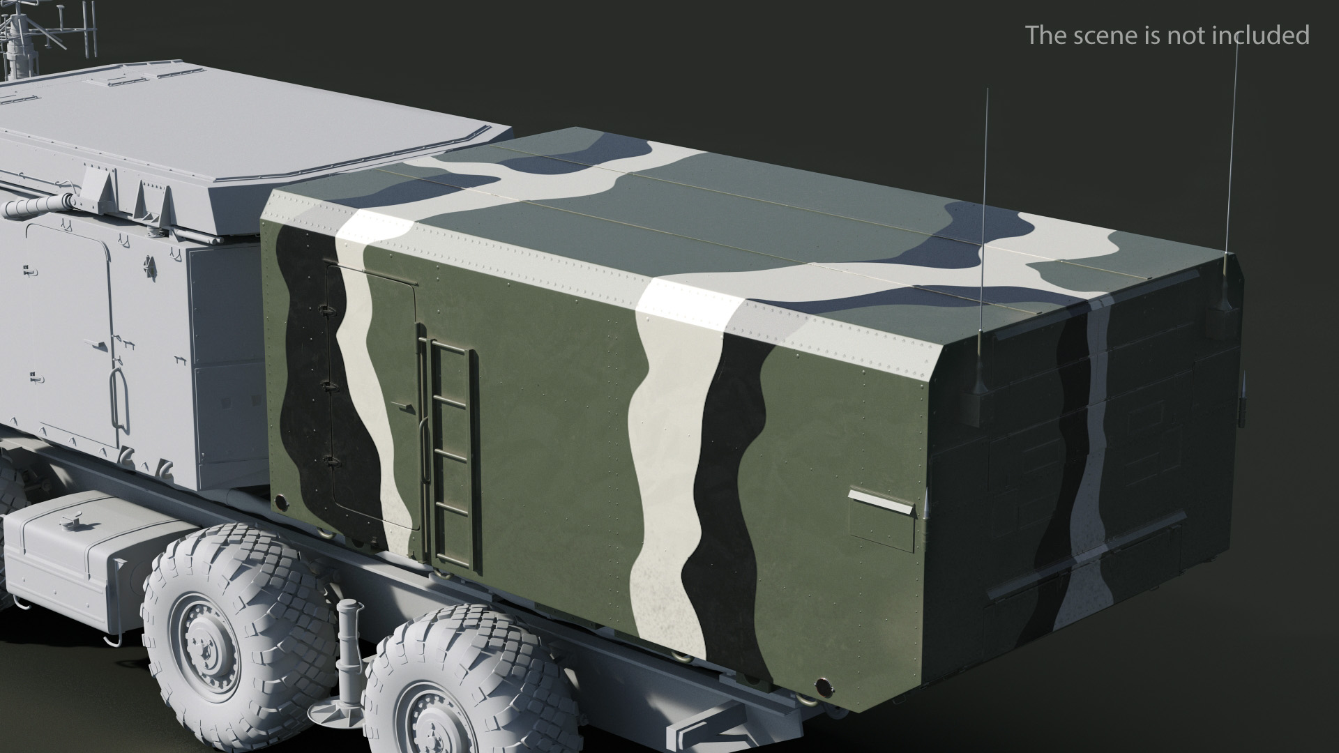 Camouflage Radar Cabin 3D