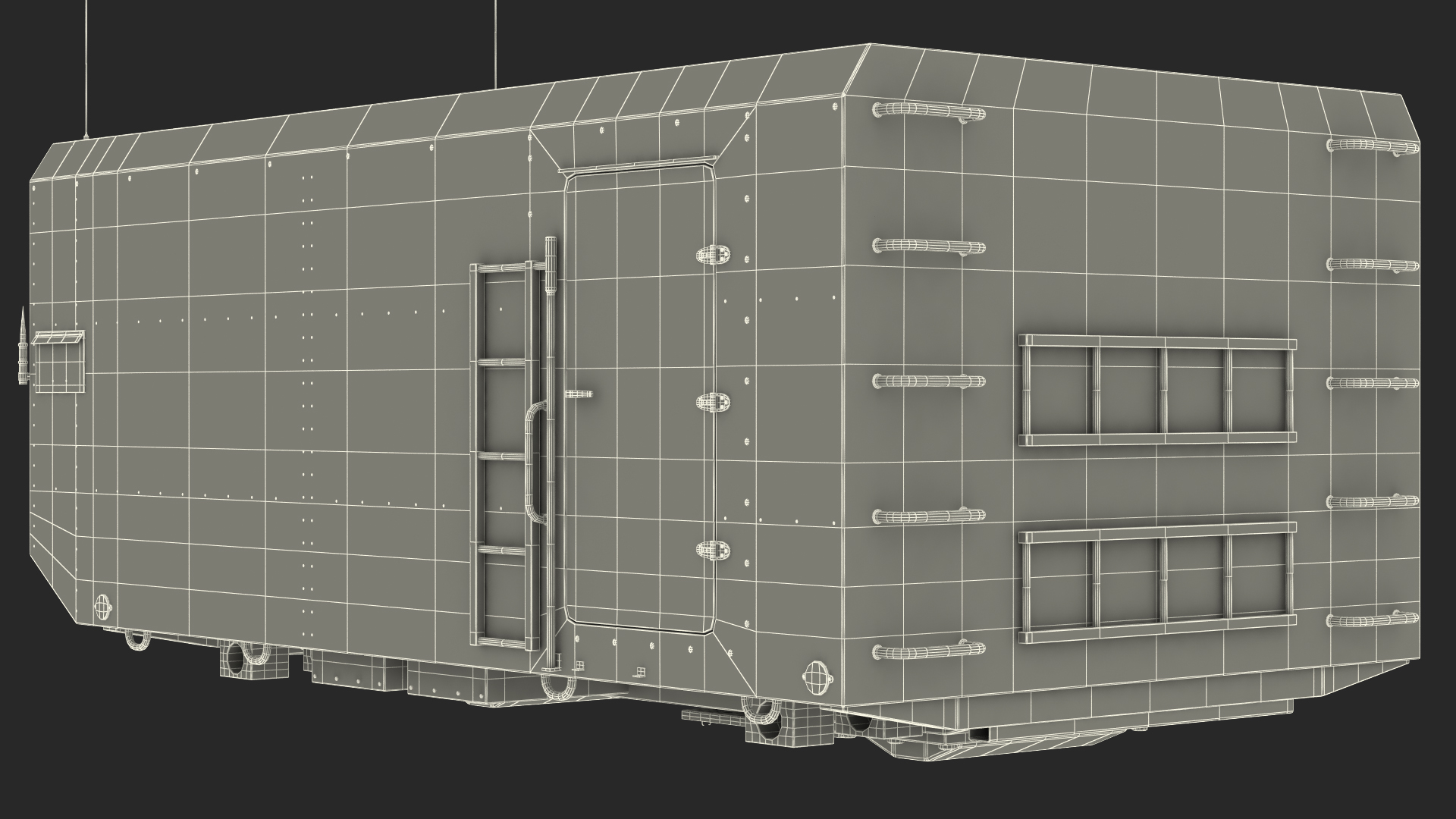 Camouflage Radar Cabin 3D