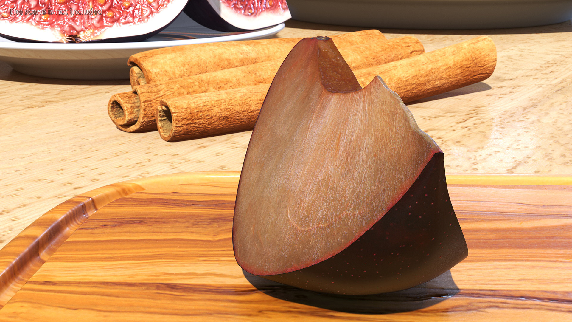 Purple Plum Slice 3D