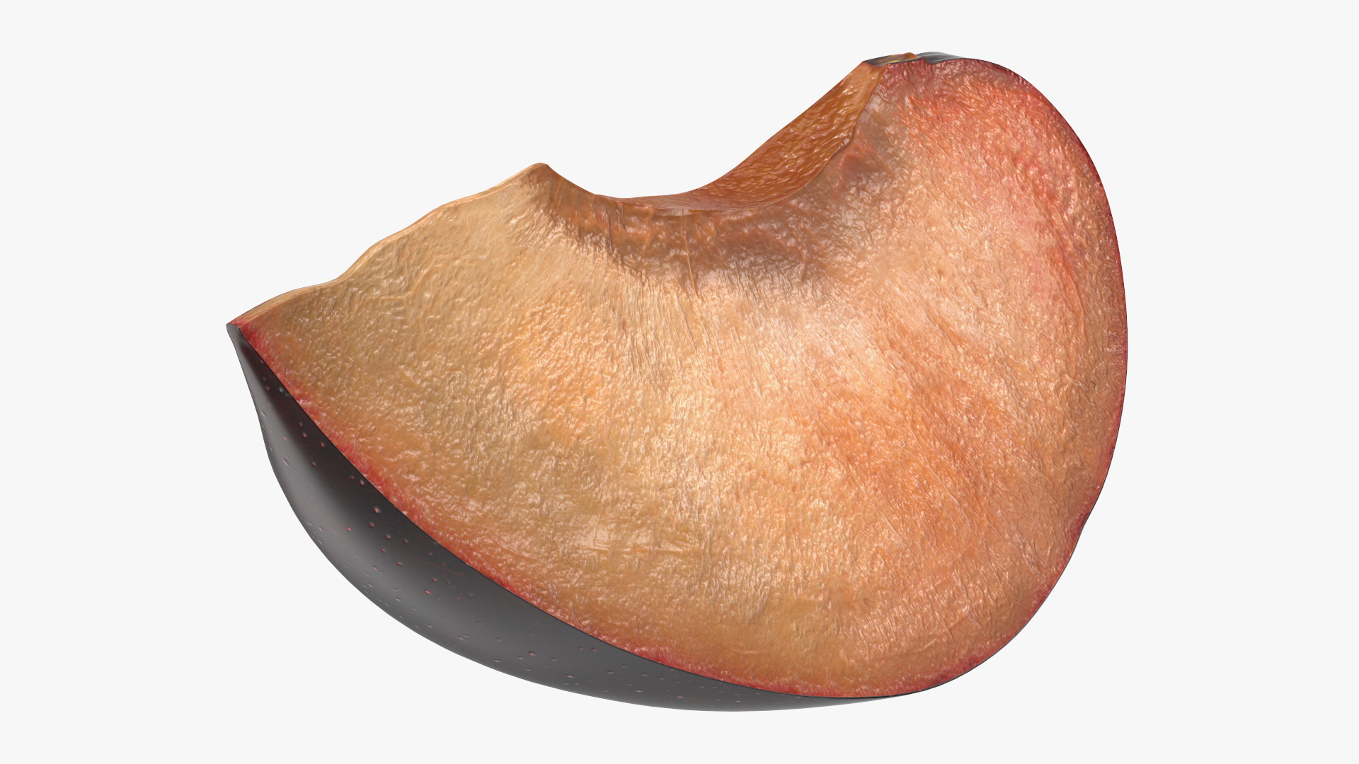 Purple Plum Slice 3D