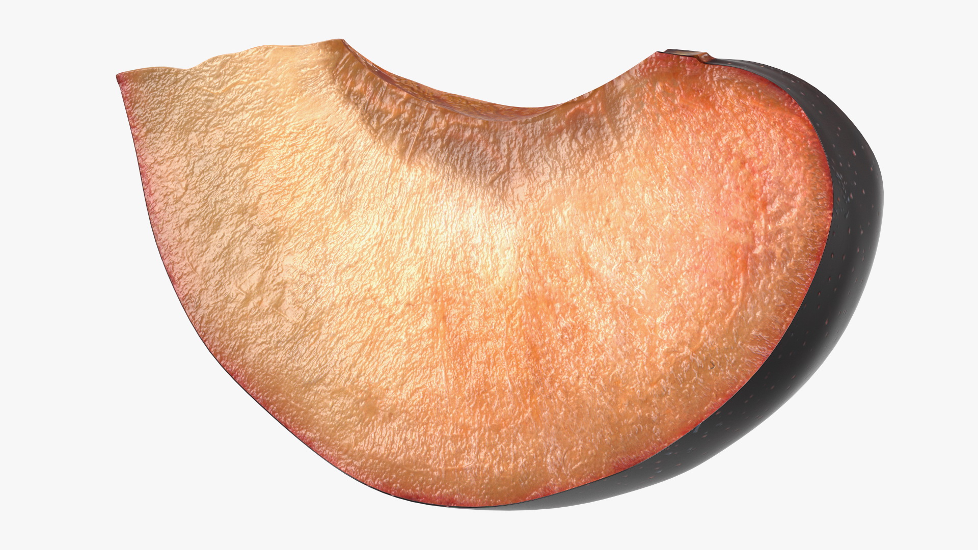 Purple Plum Slice 3D