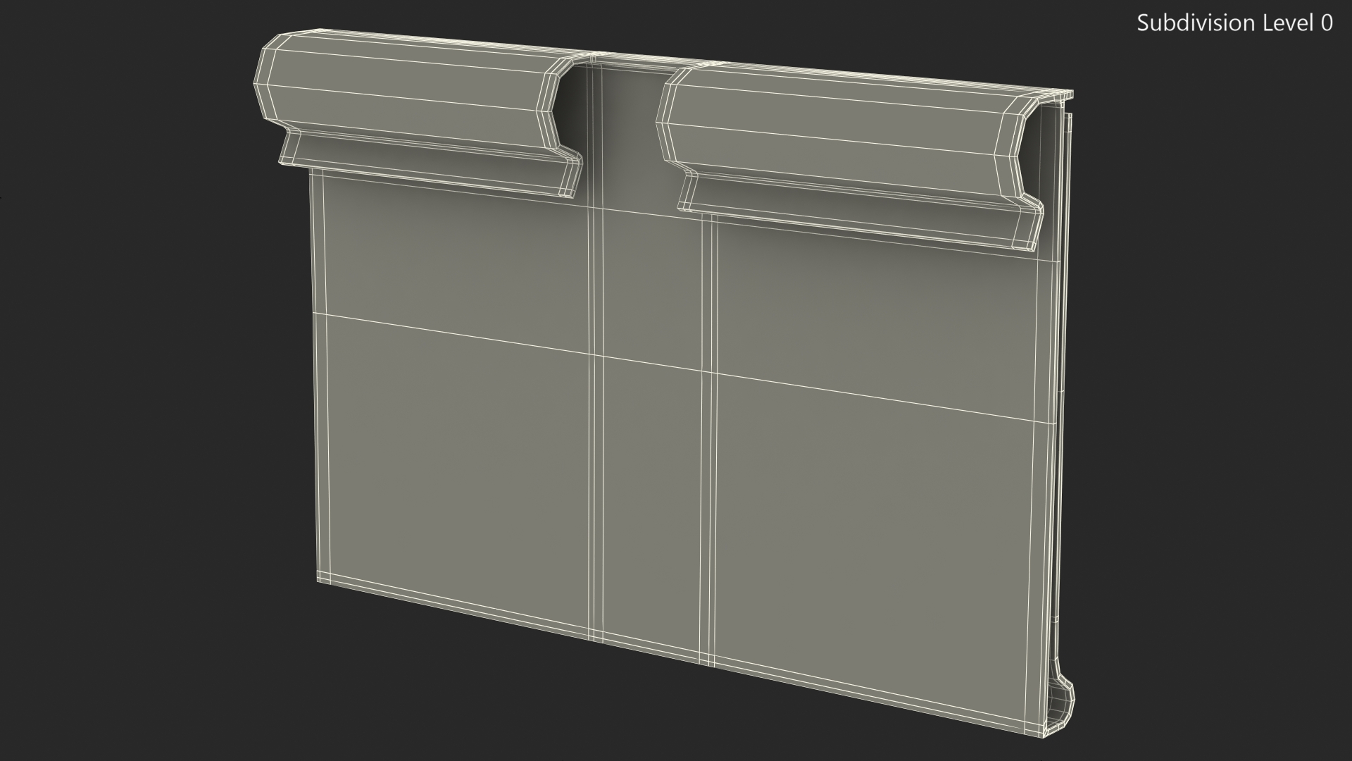 3D Plastic Label Holder with Barcode model