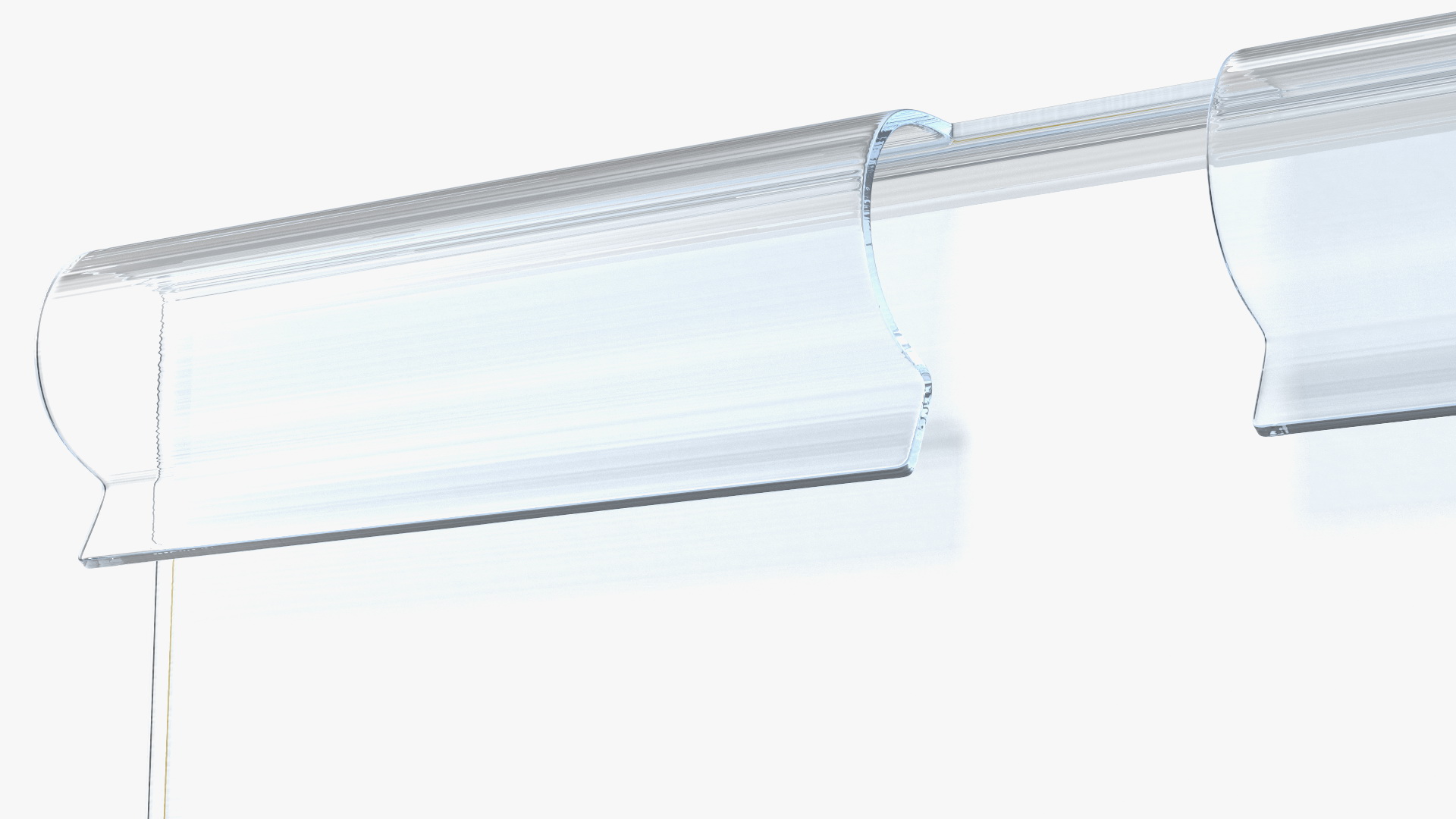 3D Plastic Label Holder with Barcode model