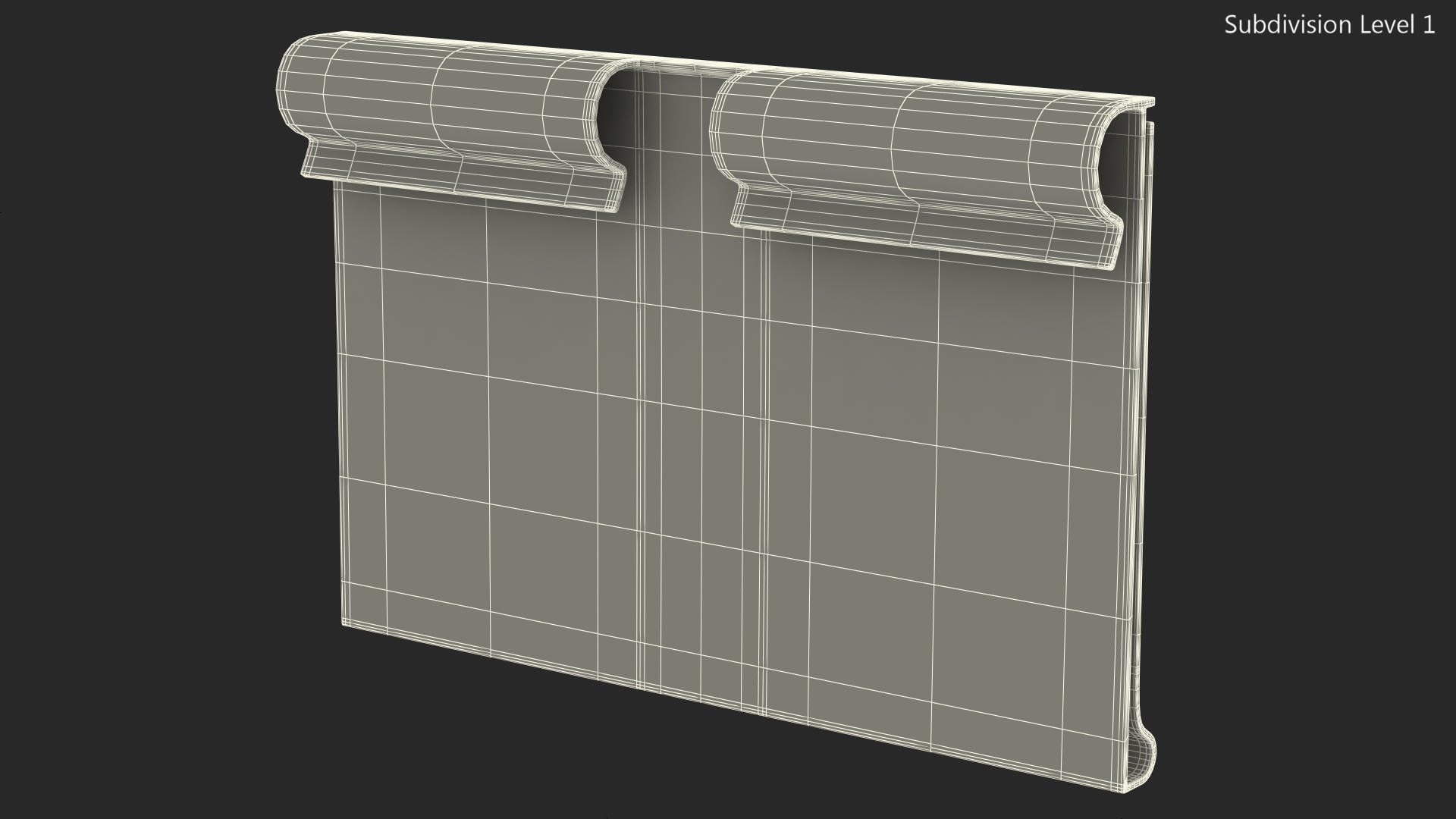 3D Plastic Label Holder with Barcode model