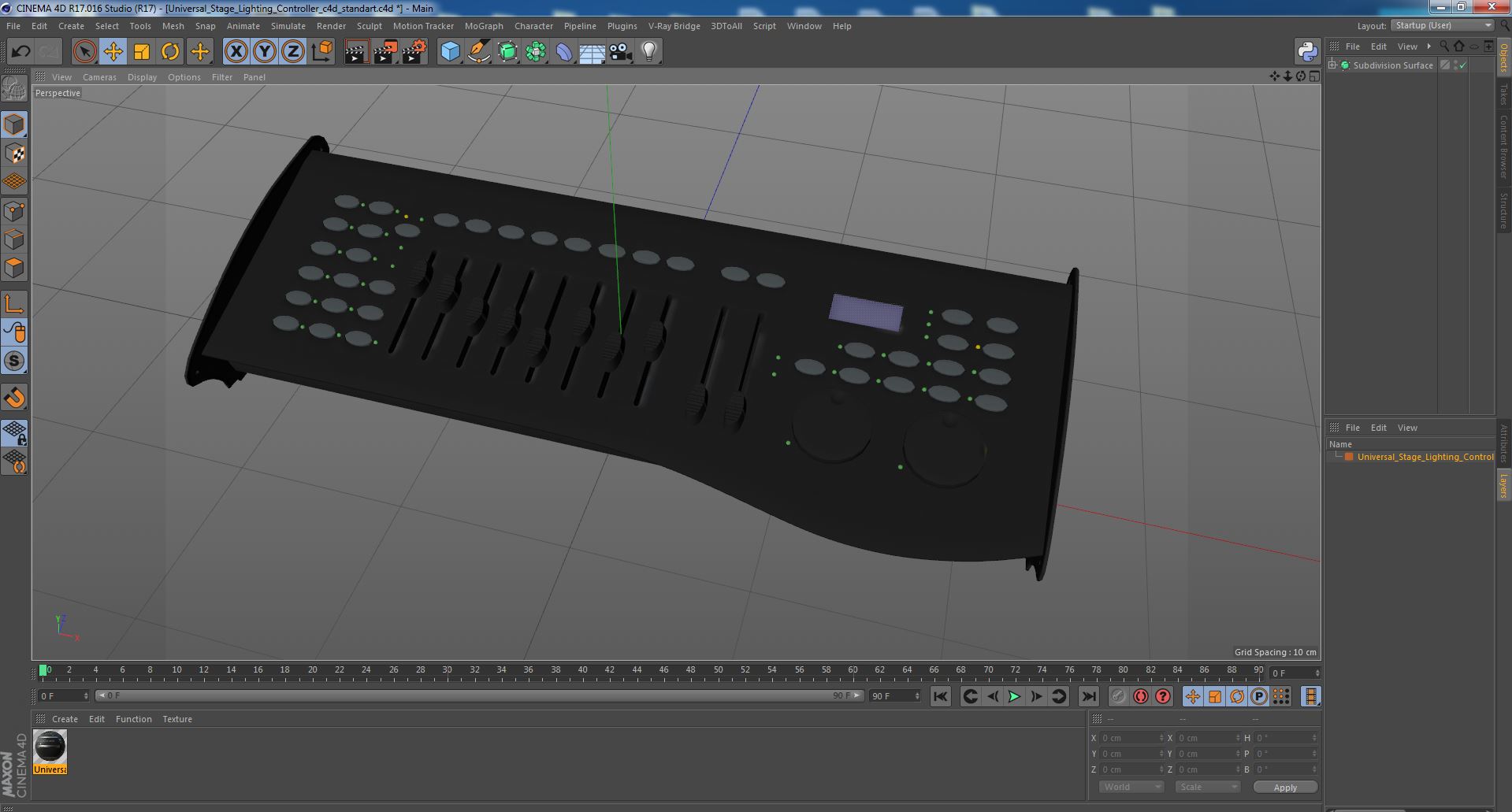 3D model Universal Stage Lighting Controller