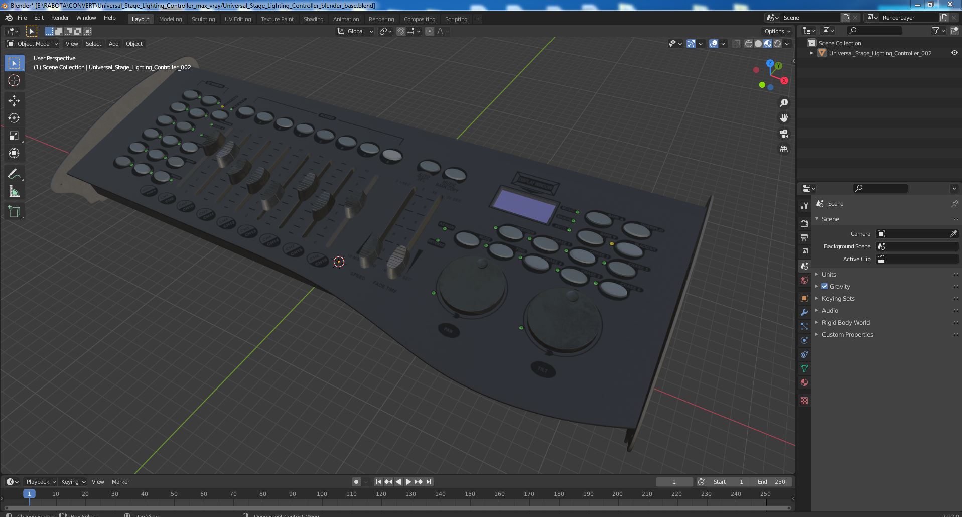 3D model Universal Stage Lighting Controller
