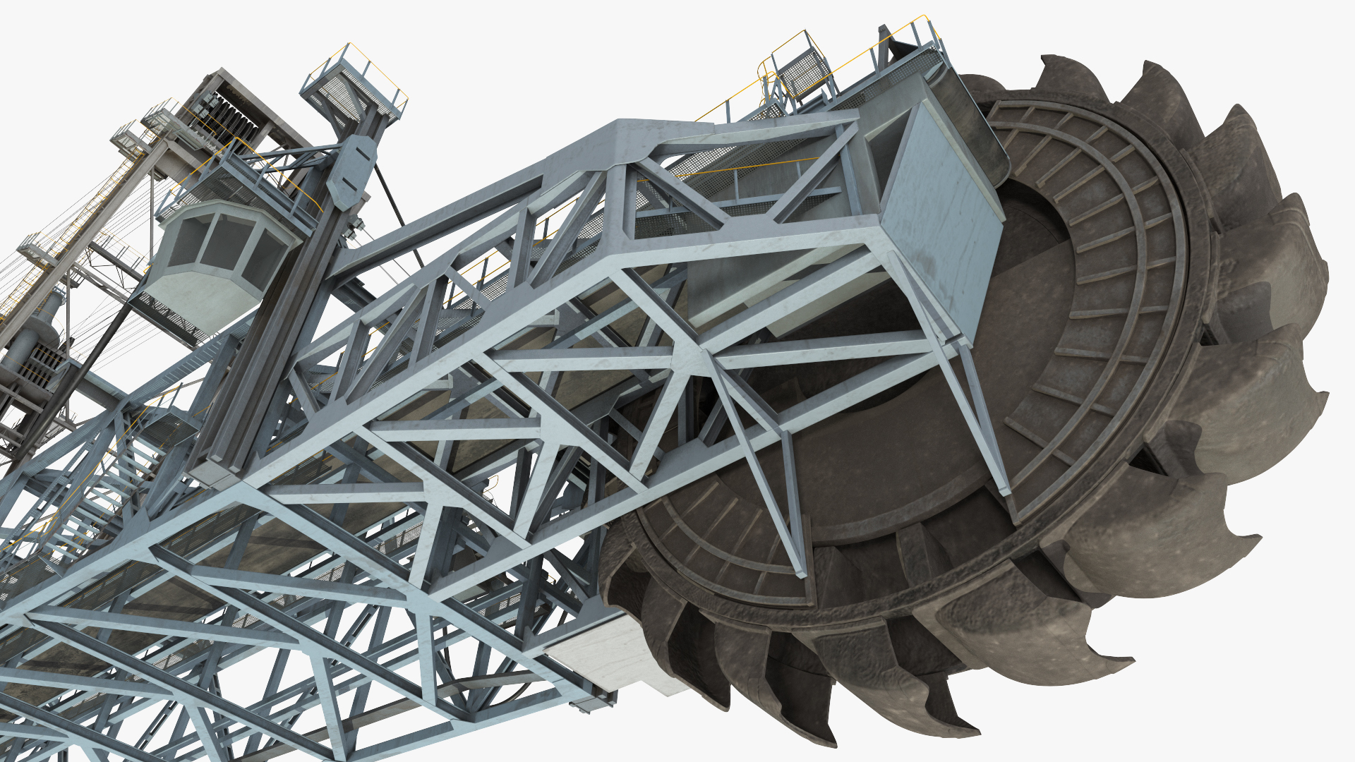 3D Bagger 293 Bucket Wheel Excavator model