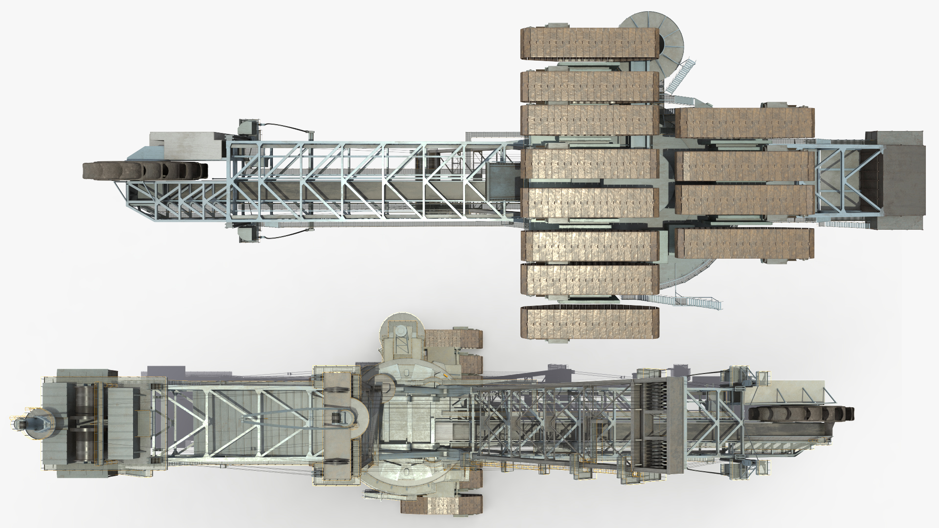 3D Bagger 293 Bucket Wheel Excavator model