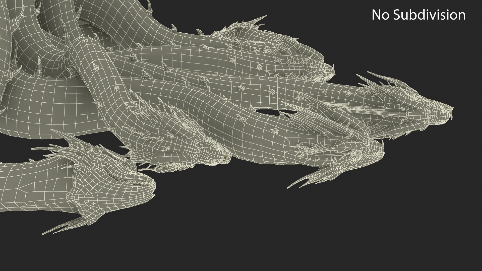 3D Hydra of Lerna Defeated Pose model