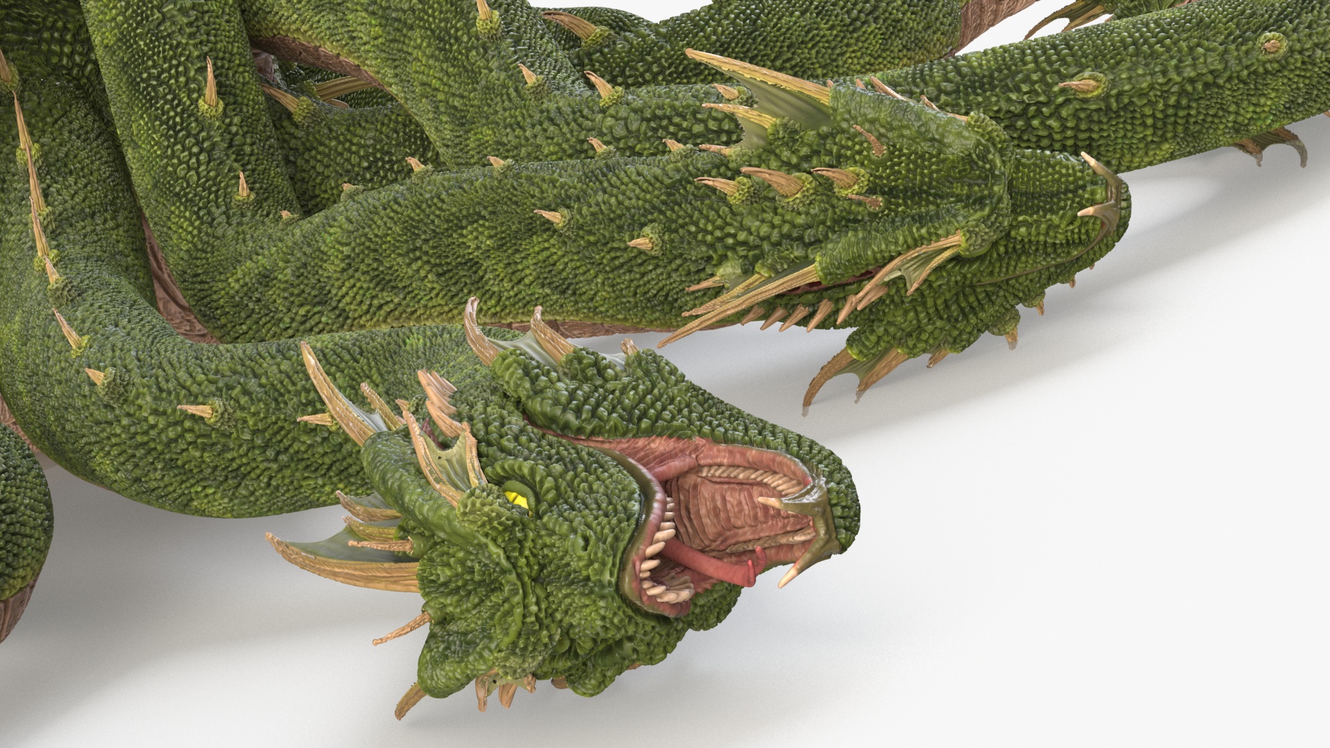 3D Hydra of Lerna Defeated Pose model