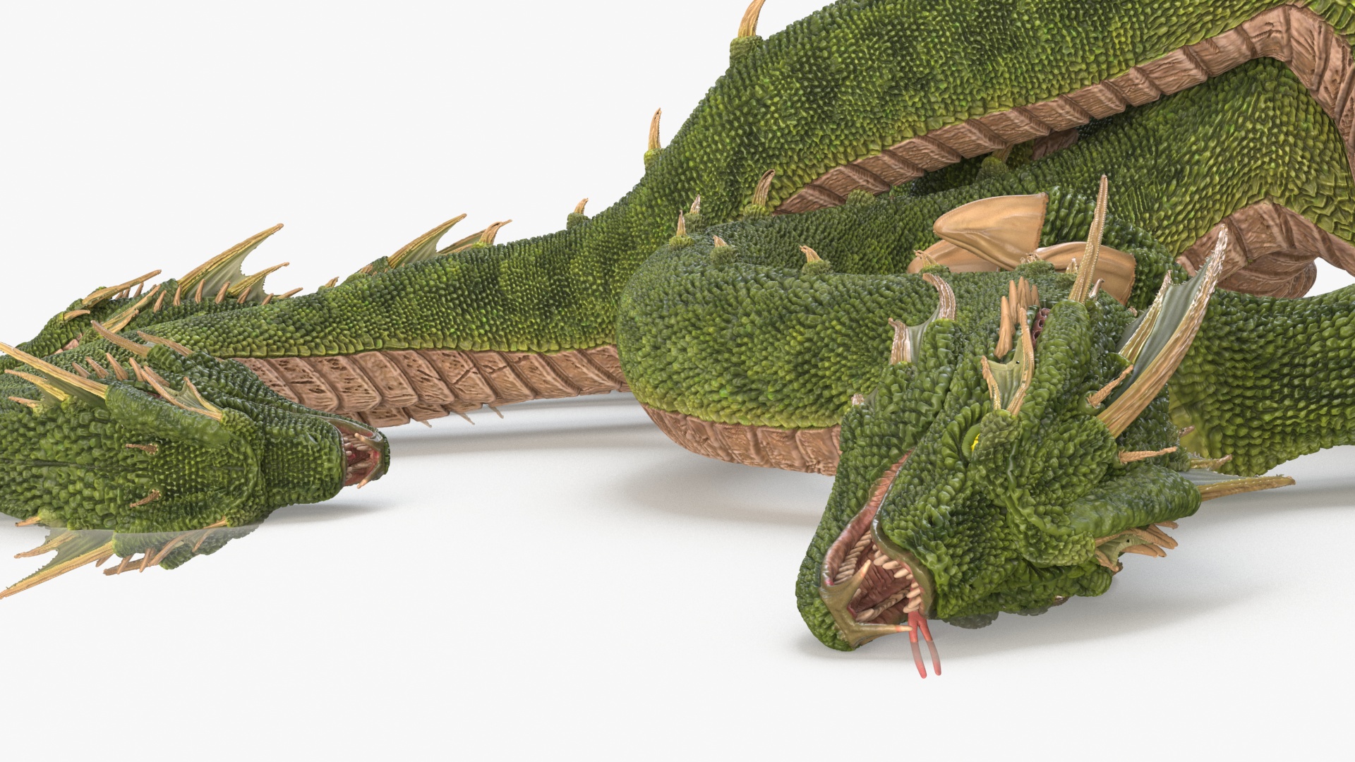 3D Hydra of Lerna Defeated Pose model