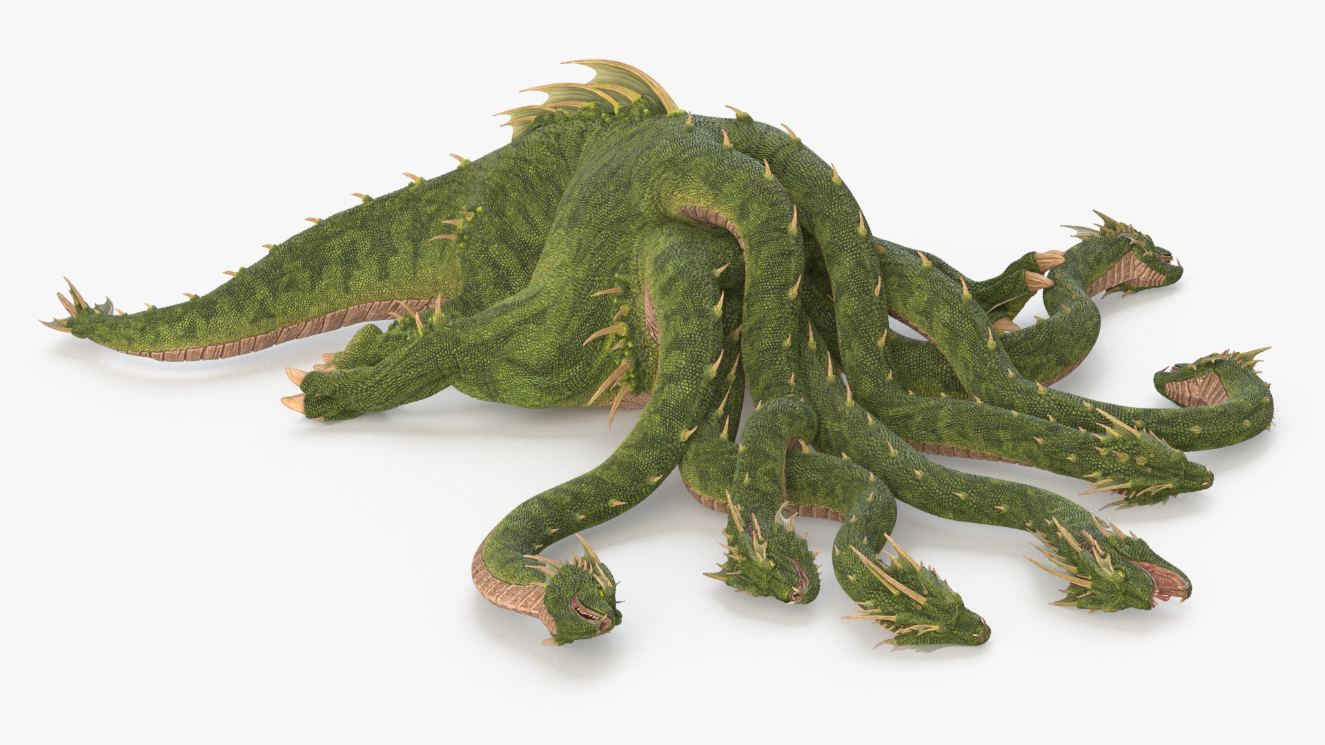 3D Hydra of Lerna Defeated Pose model