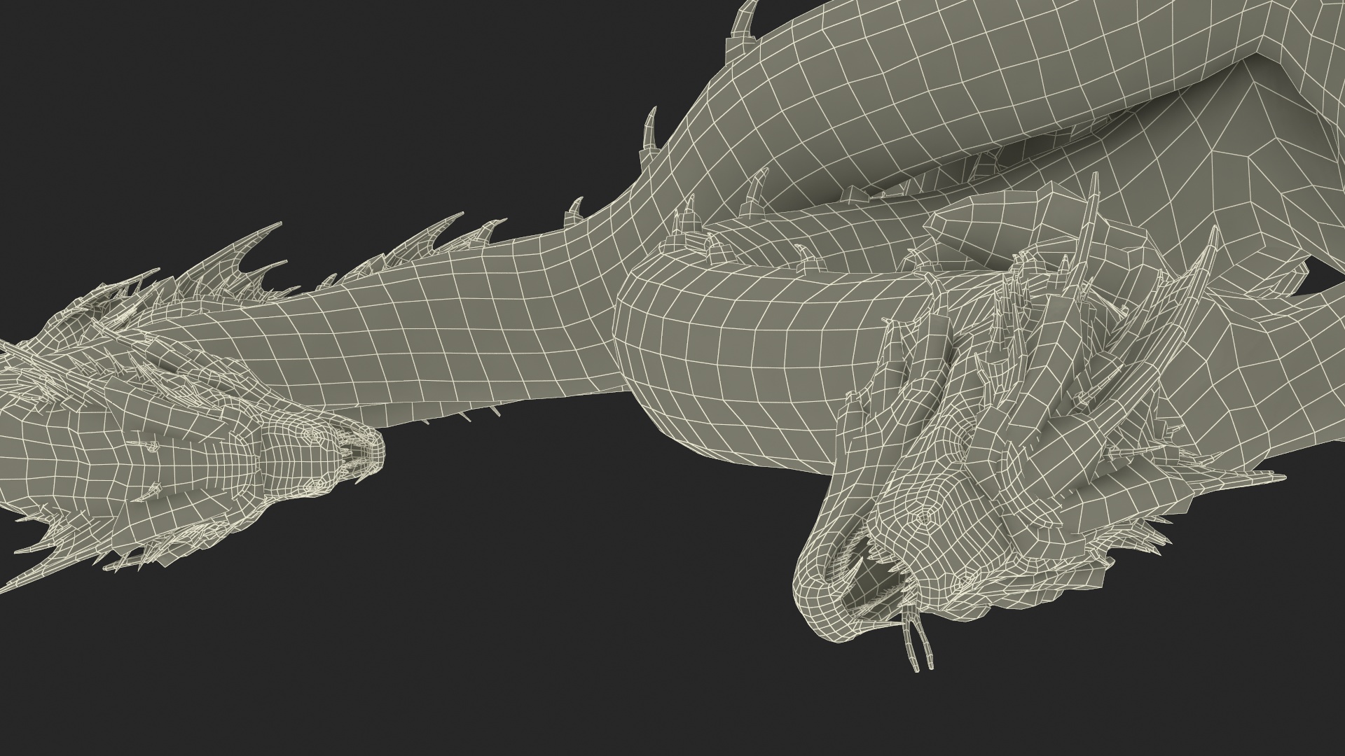 3D Hydra of Lerna Defeated Pose model