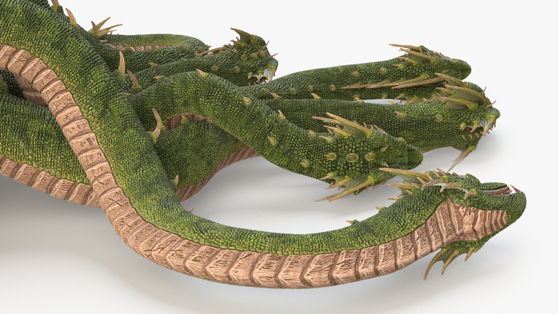 3D Hydra of Lerna Defeated Pose model