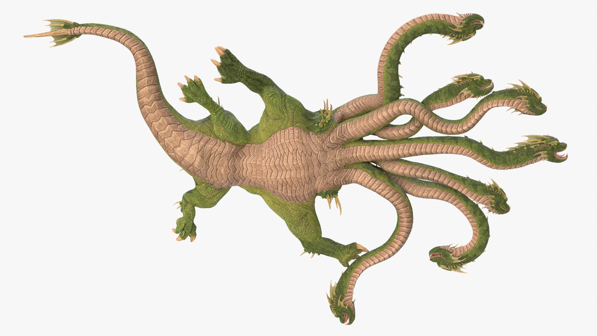 3D Hydra of Lerna Defeated Pose model
