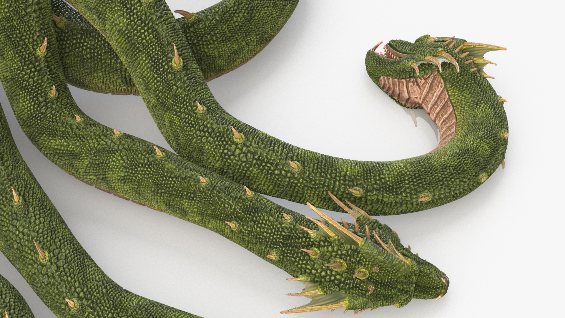 3D Hydra of Lerna Defeated Pose model
