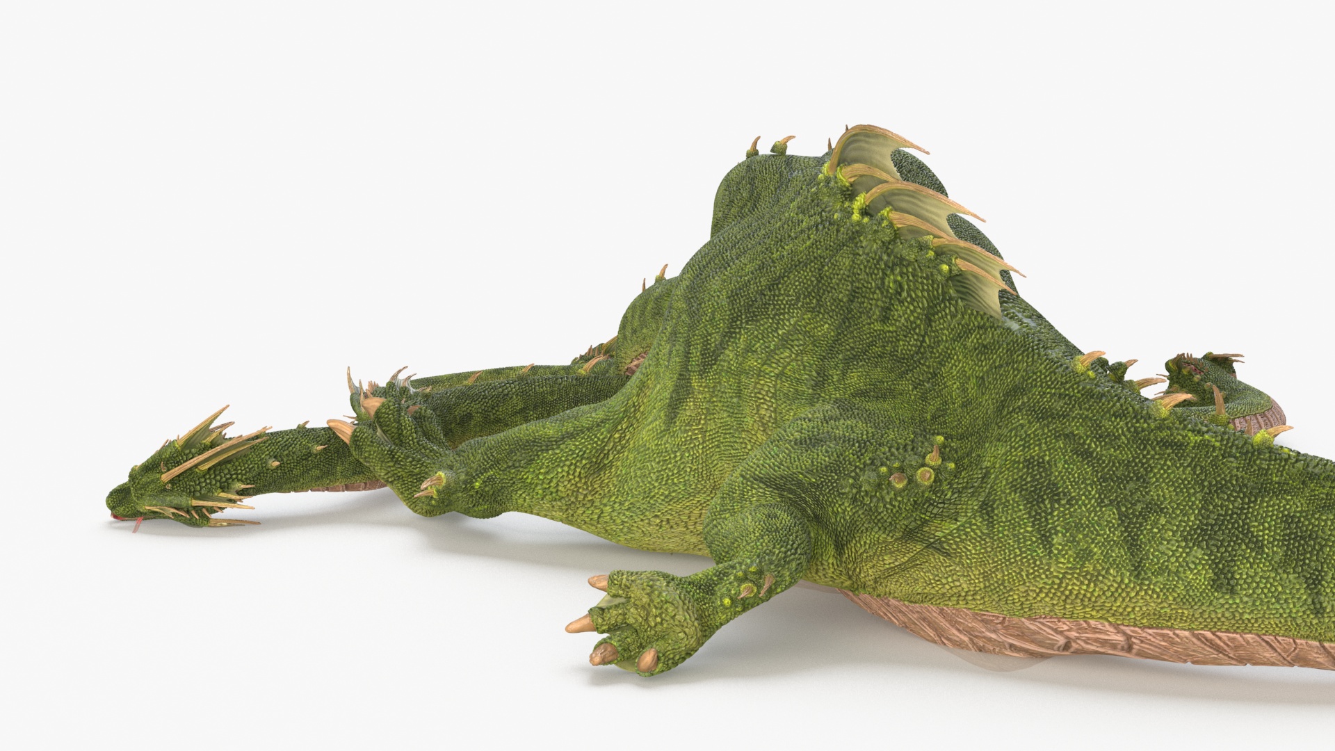 3D Hydra of Lerna Defeated Pose model