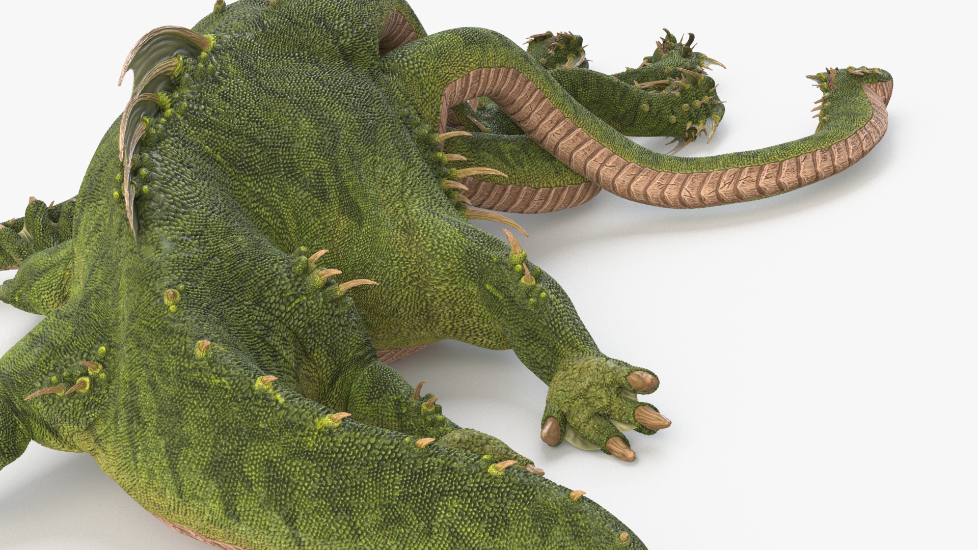 3D Hydra of Lerna Defeated Pose model