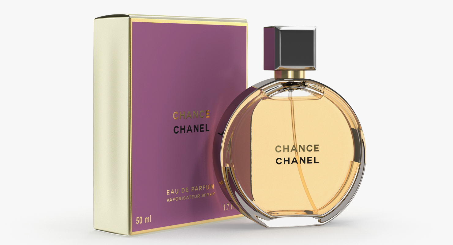 3D Parfum Chanel Chance Eau Parfum Vaporisateur with Box model