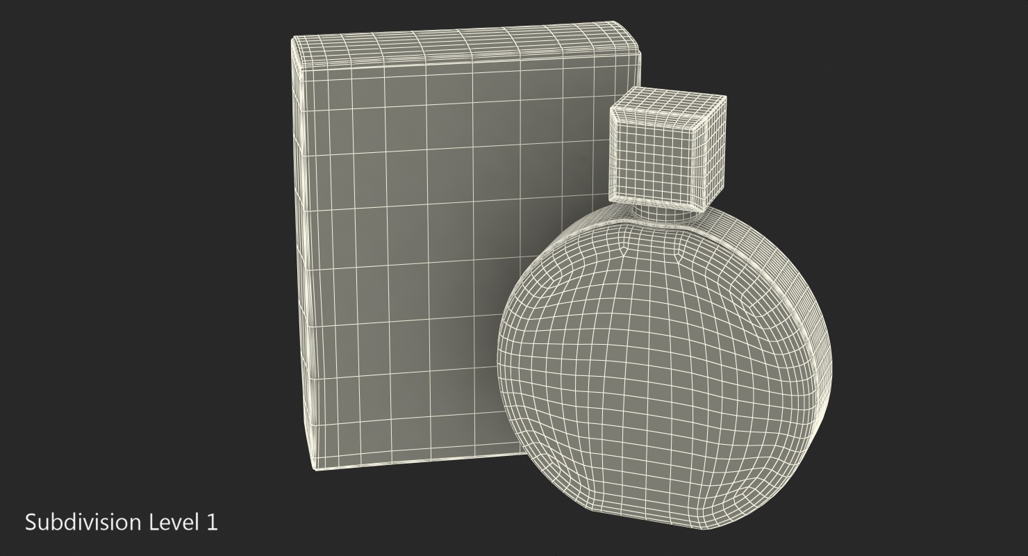 3D Parfum Chanel Chance Eau Parfum Vaporisateur with Box model