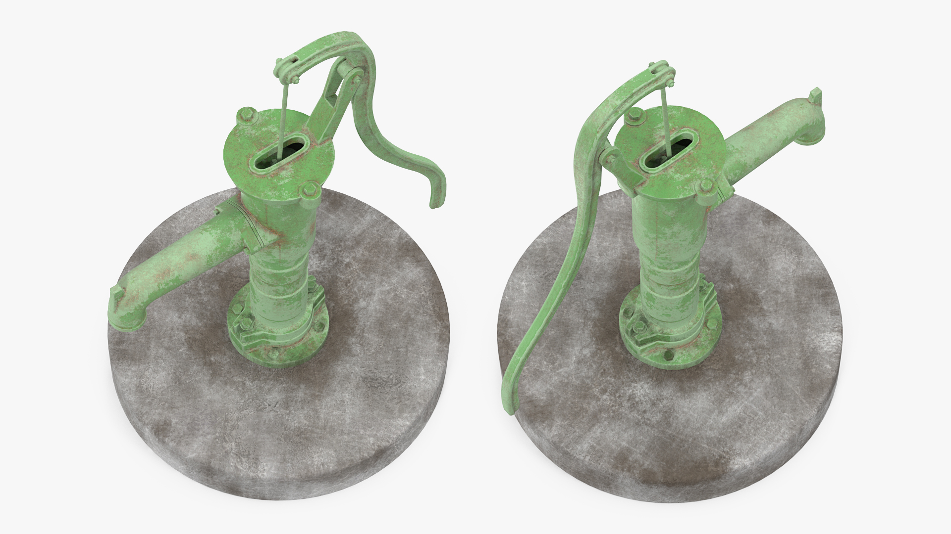 Old Hand Water Pump 3D model