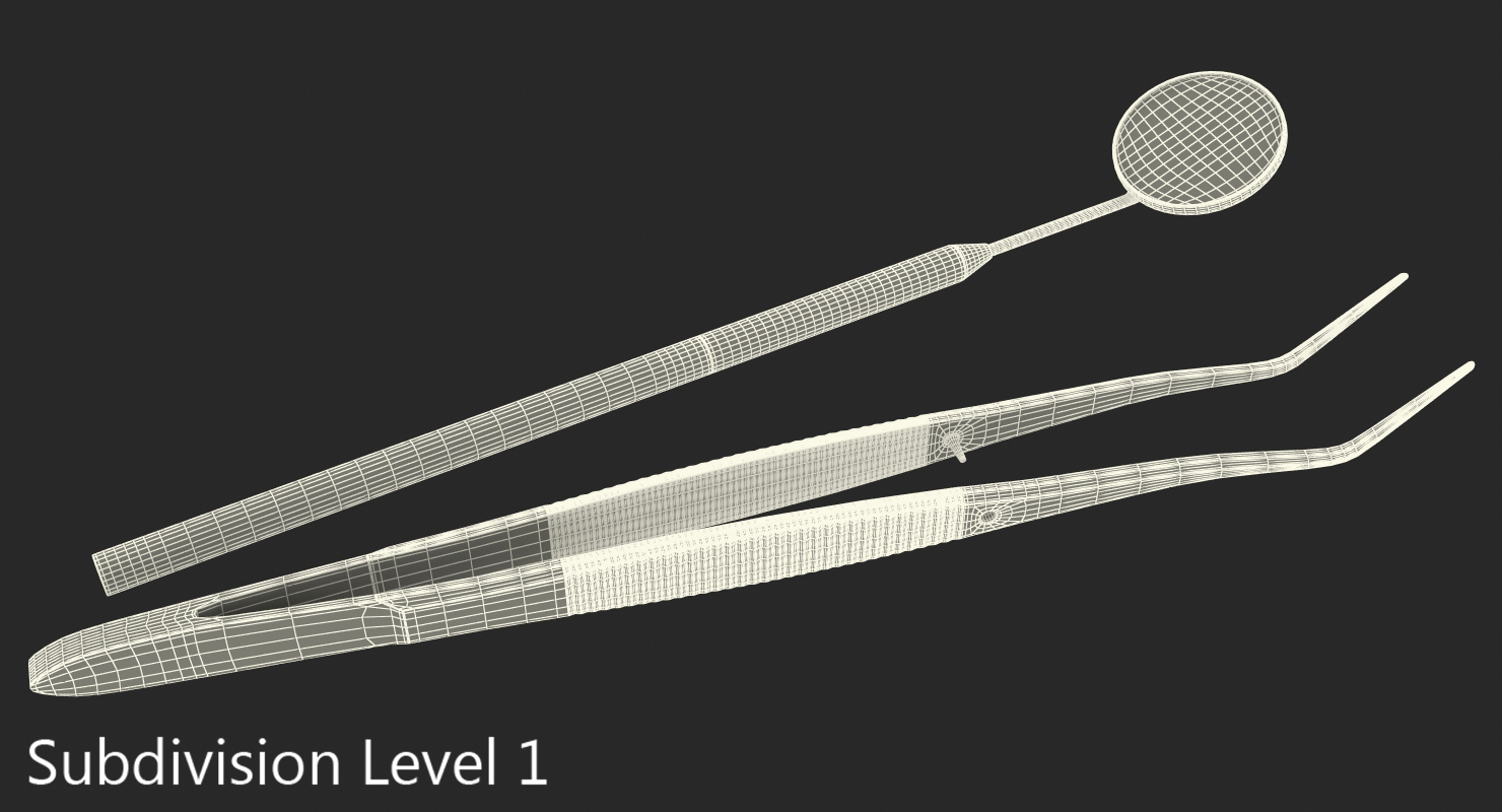 Dental Instruments Set 3D