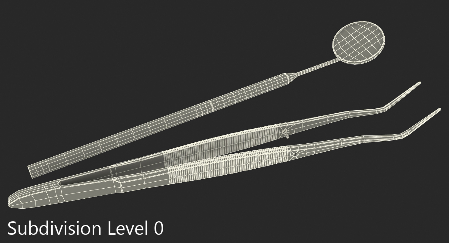 Dental Instruments Set 3D