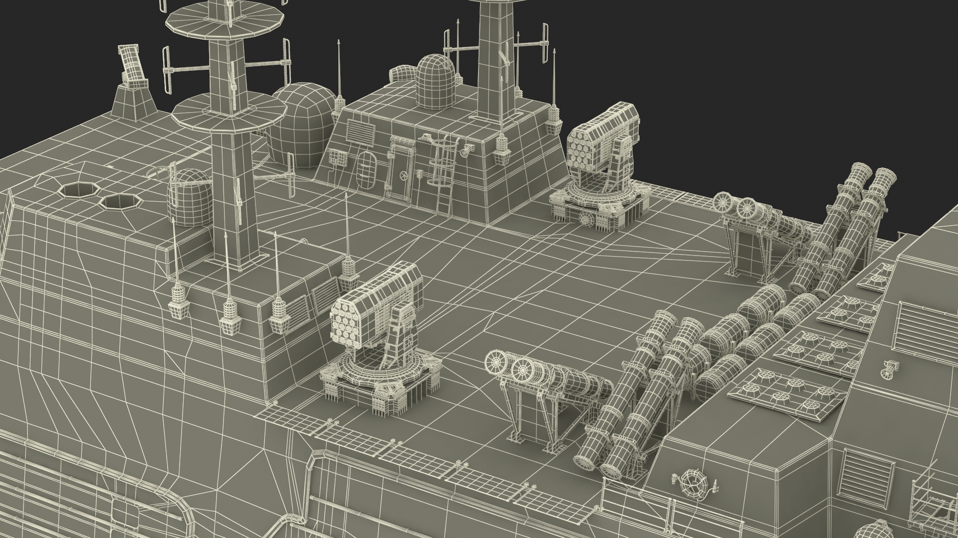Type 26 Global Combat Ship Rigged for Cinema 4D 3D